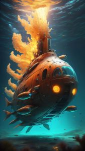 Mini Submarine iPhone Wallpaper 4K