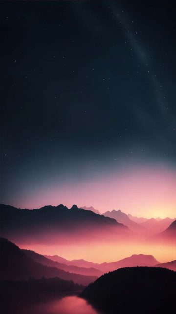 Mist Mountains iPhone Wallpaper 4K