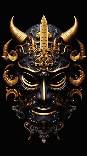 Monster Mask iPhone Wallpaper 4K
