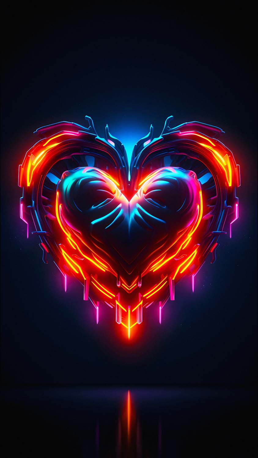 Neon hearts live wallpaper APK for Android Download