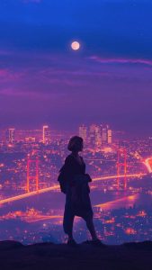 Night City Views iPhone Wallpaper 4K