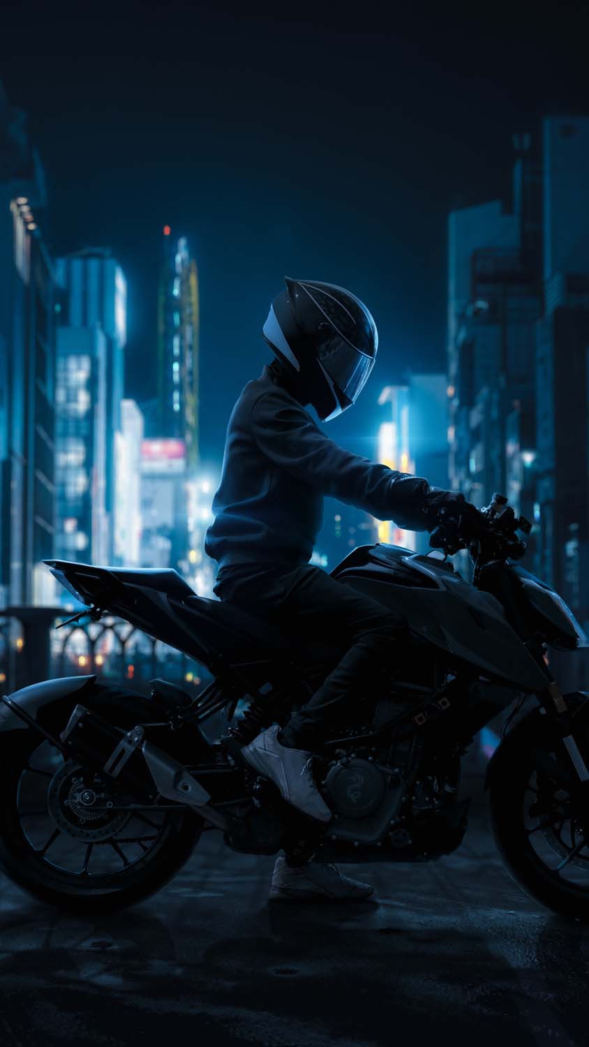 Night Rider iPhone Wallpaper 4K