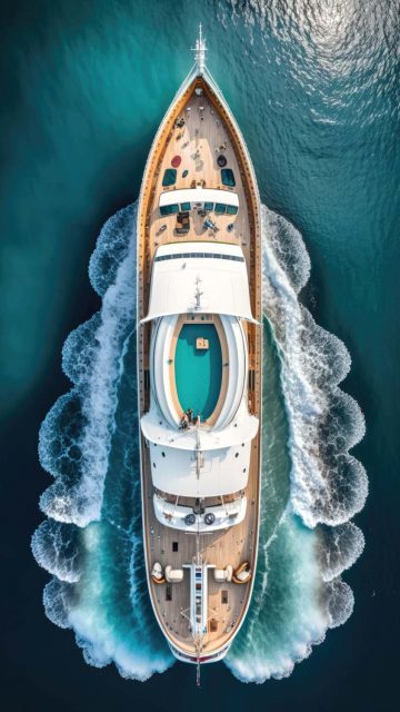 Ocean Yacht iPhone Wallpaper 4K