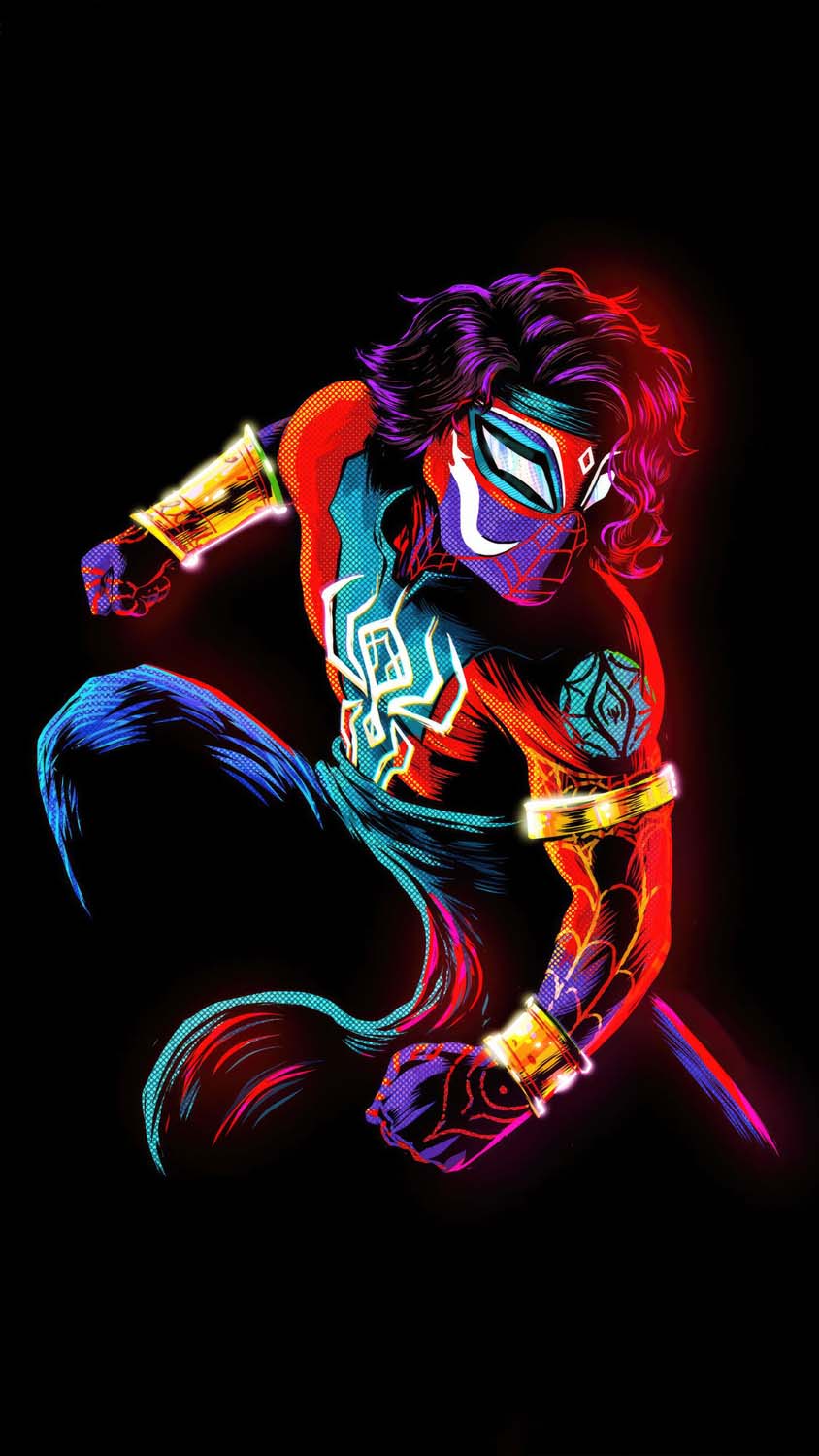 Pavitr Prabhakar Spiderman iPhone Wallpaper 4K