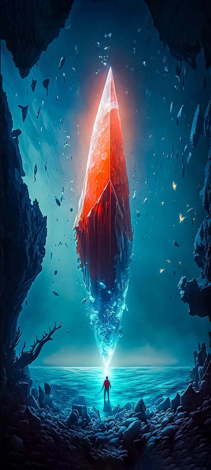 Red Iceberg iPhone Wallpaper 4K