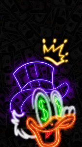 Scrooge McDuck Money iPhone Wallpaper 4K