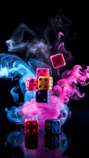 Smoke Dices iPhone Wallpaper 4K