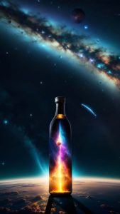 Space in Glass Jar iPhone Wallpaper 4K