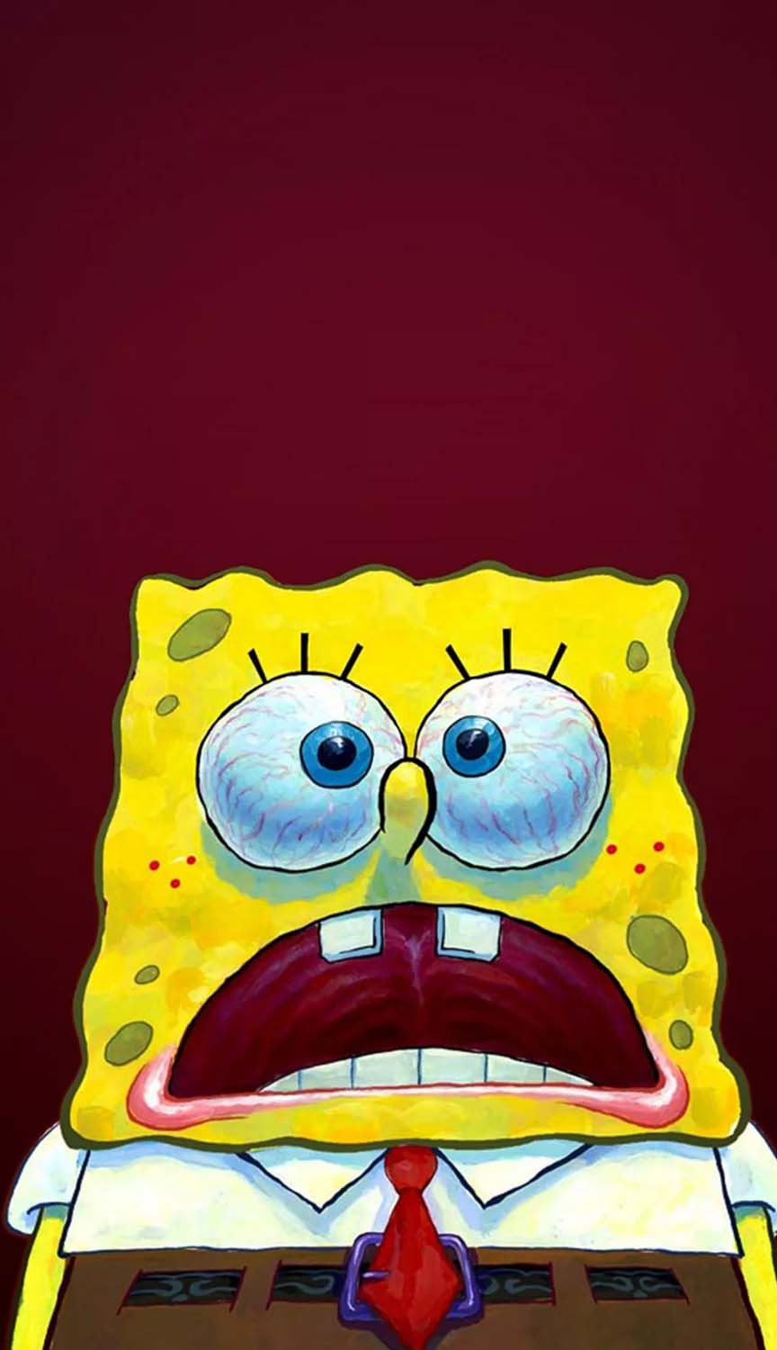 Spongebob Screaming iPhone Wallpaper 4K