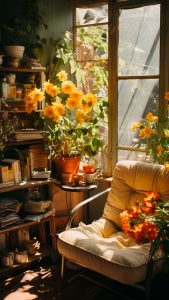 Sunlight Living Room iPhone Wallpaper 4K