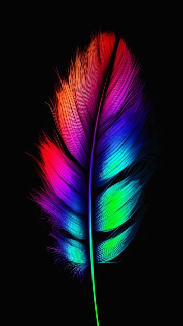 Super Retina XDR OLED Feather iPhone Wallpaper 4K