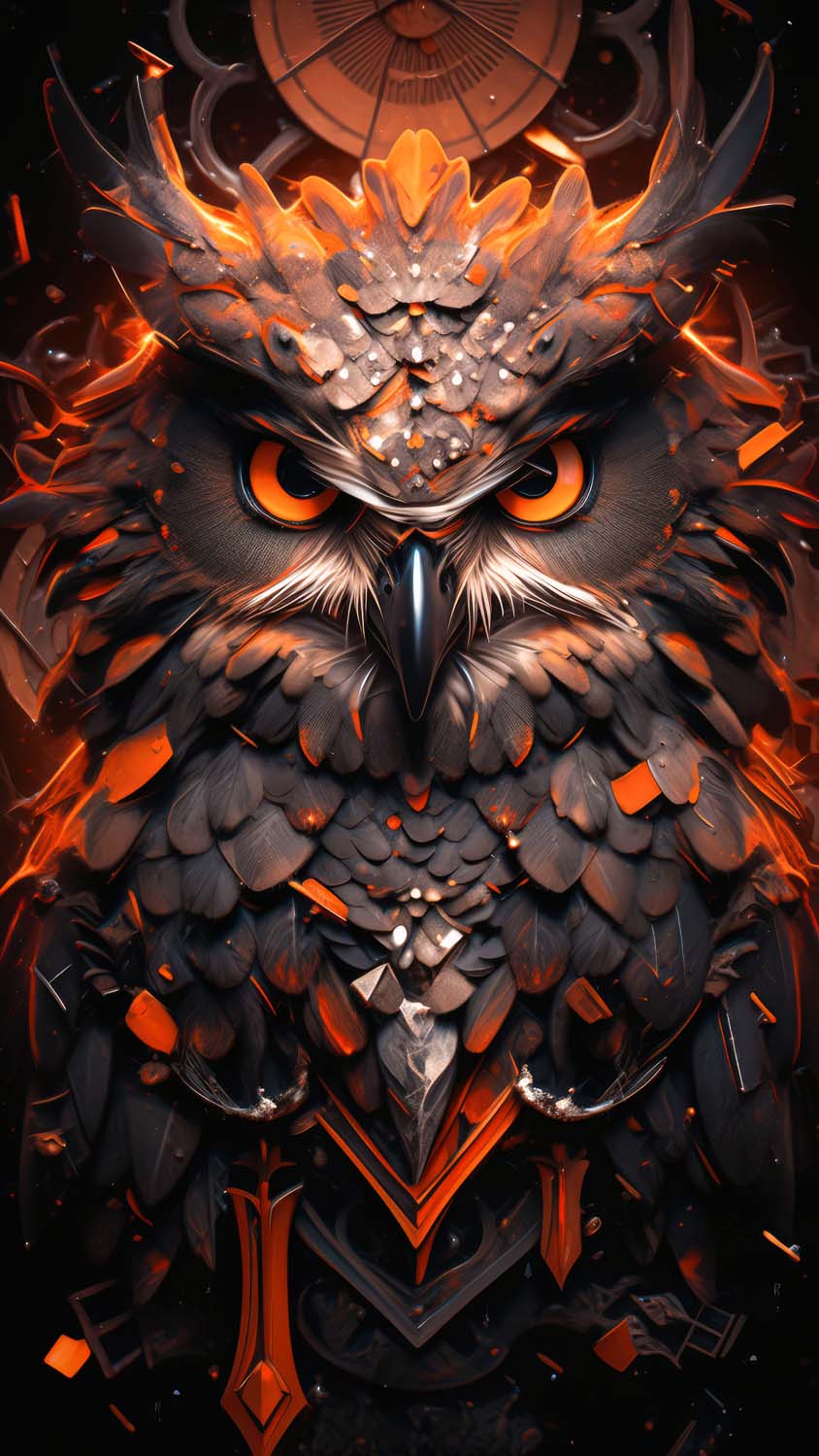 The Owl iPhone Wallpaper 4K