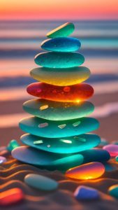 Transparent Beach Stones iPhone Wallpaper 4K