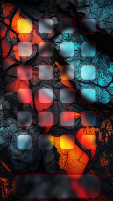iOS App Dock Stones Background
