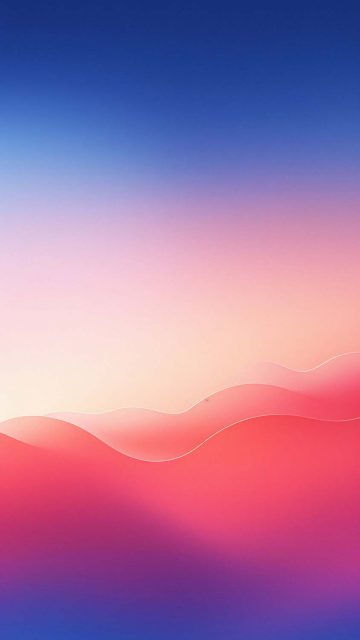 Abstract Gradient Waves iPhone Wallpaper 4K