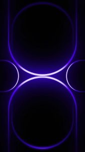 Abstract Neon Oval iPhone Wallpaper 4K