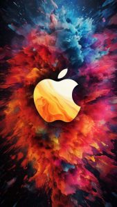 Apple Colour Splash iPhone Wallpaper 4K