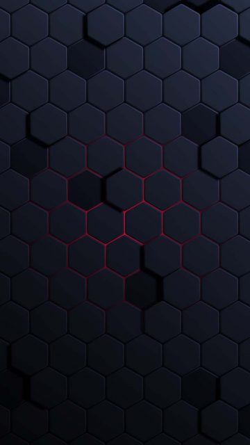 Black Hexagon iPhone Wallpaper 4K