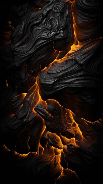 Black Lava iPhone Wallpaper 4K