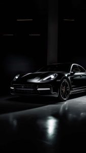 Black Porsche iPhone Wallpaper 4K