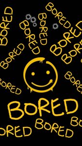 Bored Typography iPhone Wallpaper 4K