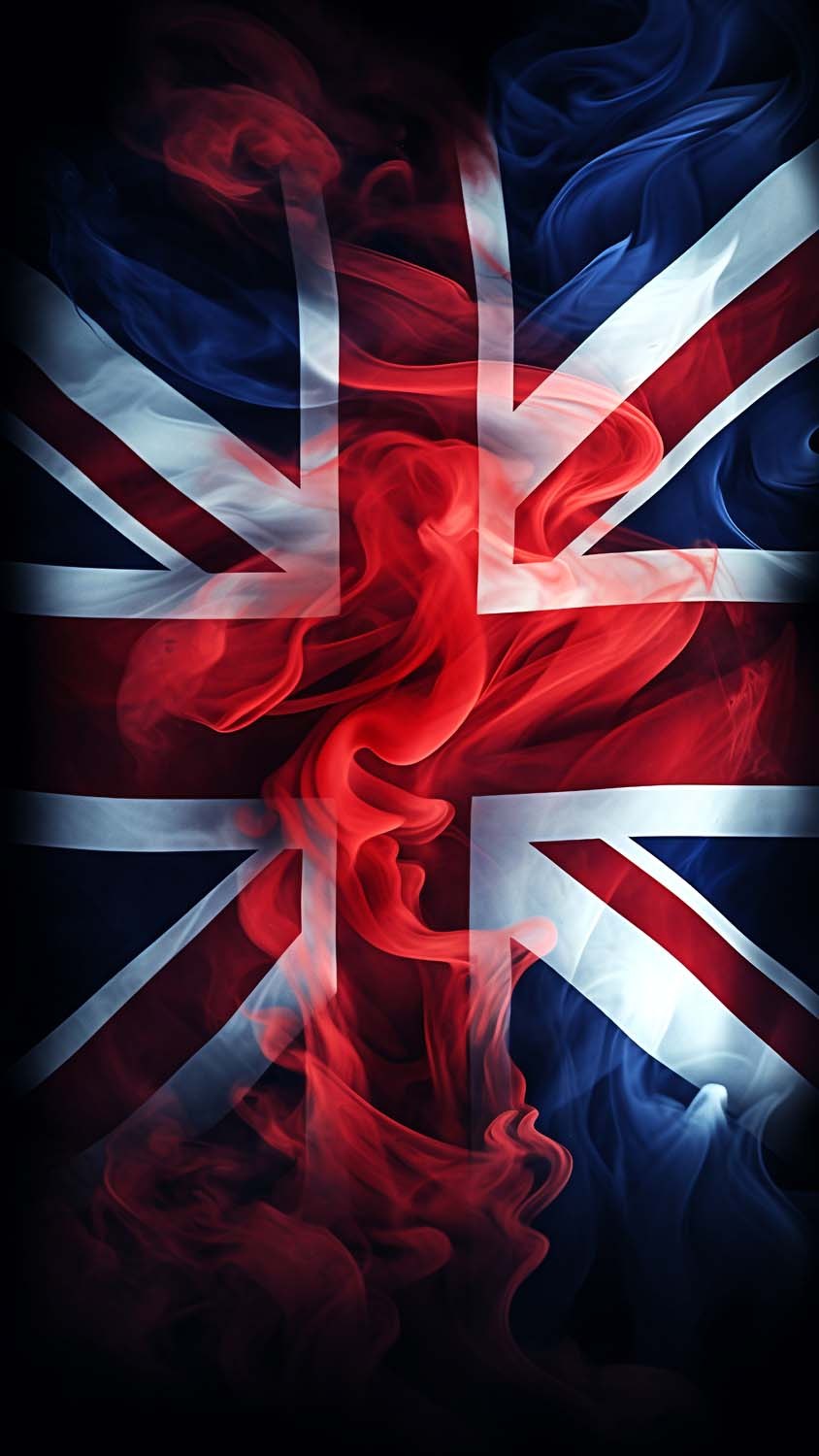 British Flag Art iPhone Wallpaper 4K