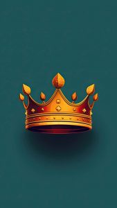 Crown Minimal iPhone Wallpaper 4K