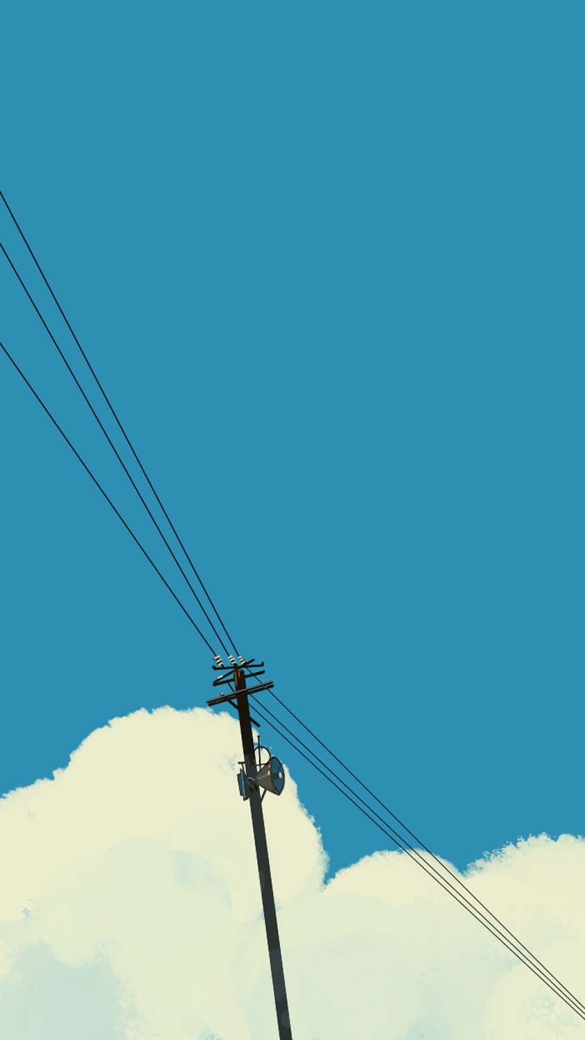 Electric Pole iPhone Wallpaper 4K