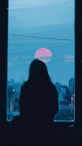 Evening Sadness iPhone Wallpaper 4K