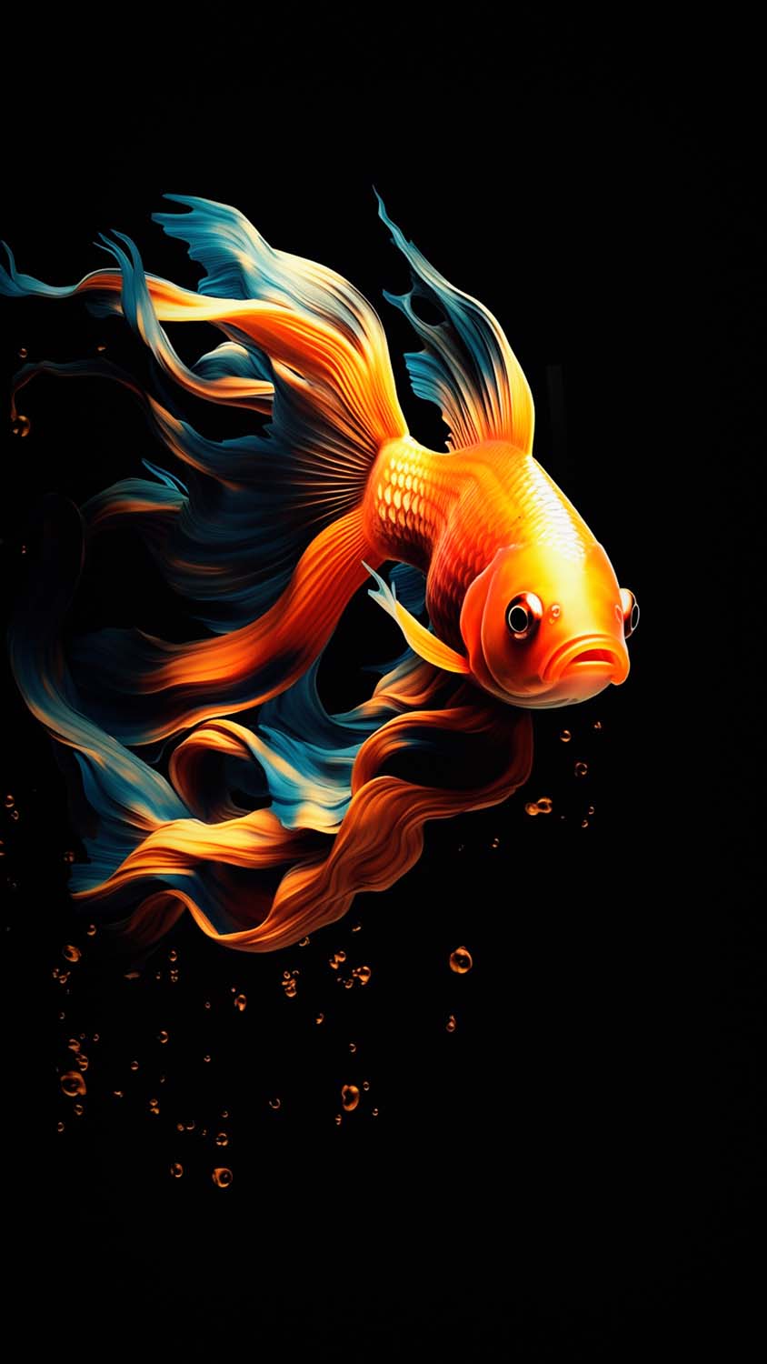 Fighter Fish iPhone Wallpaper 4K