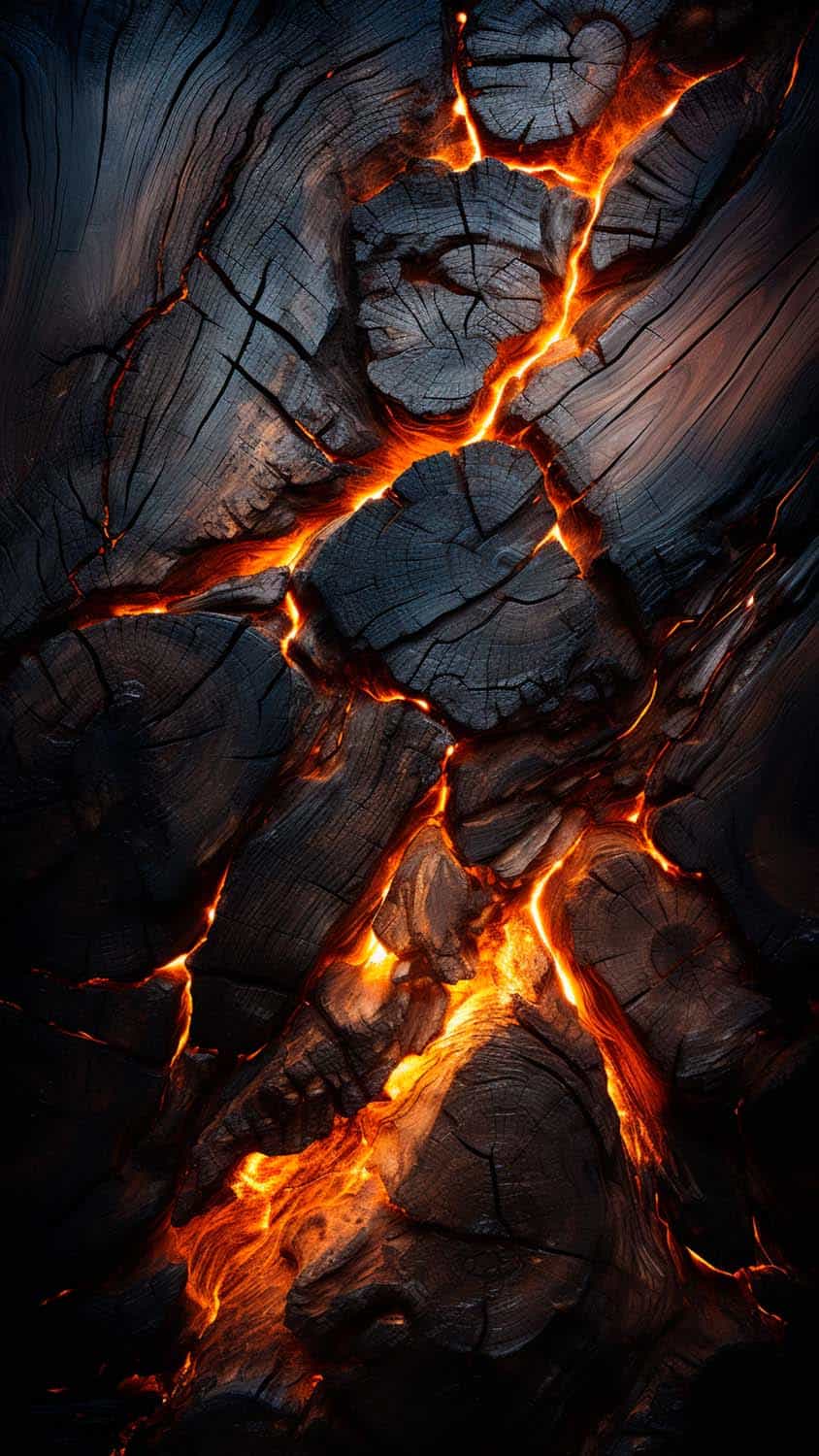 Fire Wood iPhone Wallpaper 4K