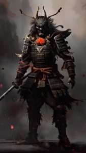 Ghost Samurai iPhone Wallpaper 4K