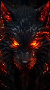 Halloween Wolf iPhone Wallpaper 4K
