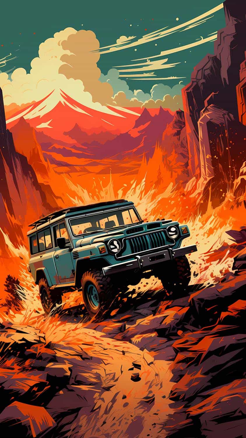 Jeep Offroad iPhone Wallpaper 4K