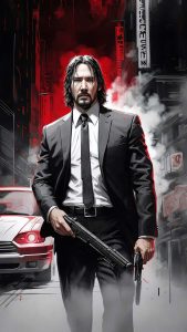 John Wick Action iPhone Wallpaper 4K