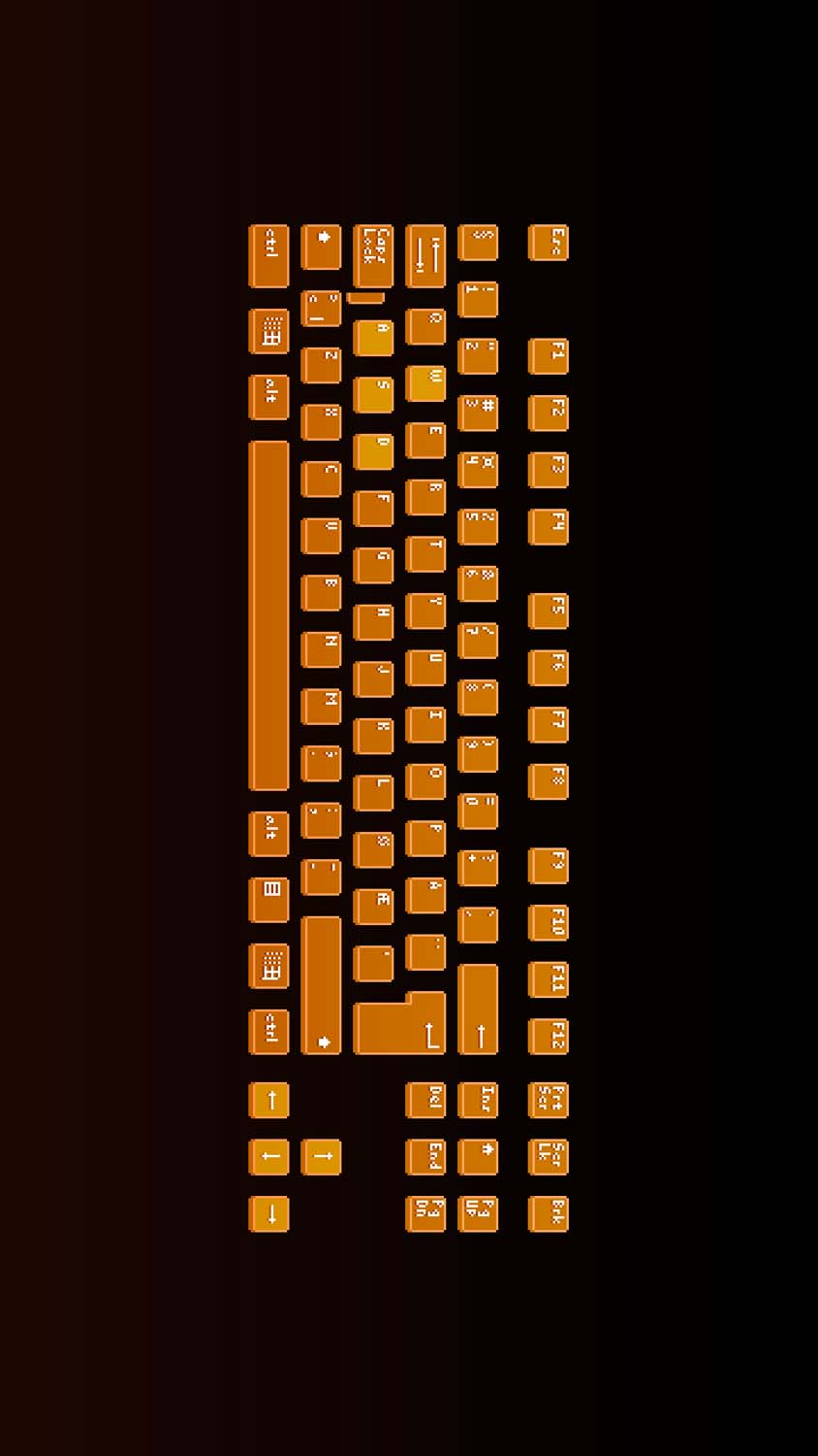 Keyboard iPhone Wallpaper 4K