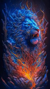Lion Art iPhone Wallpaper 4K
