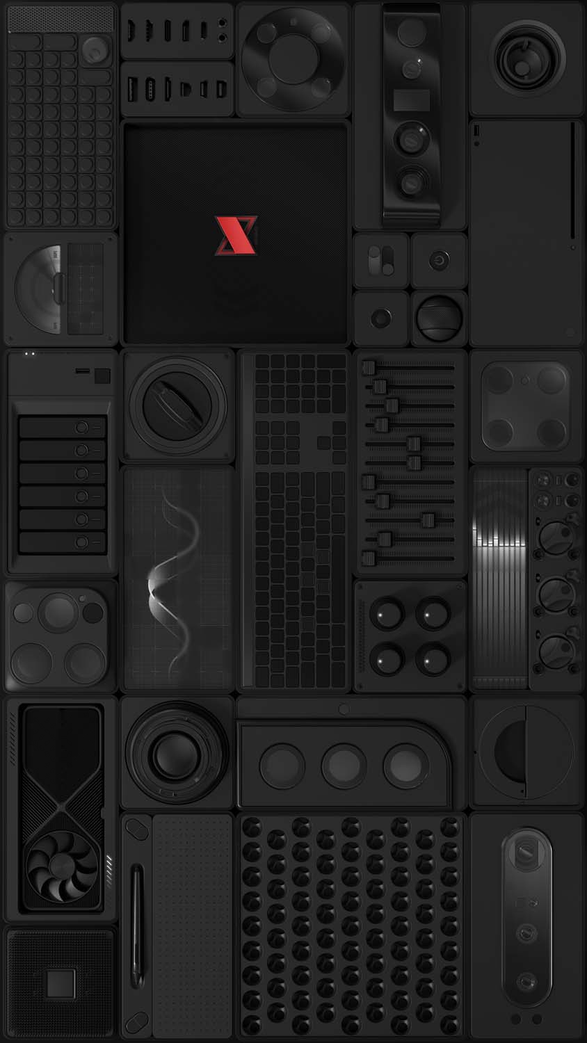 Modular System iPhone Wallpaper 4K