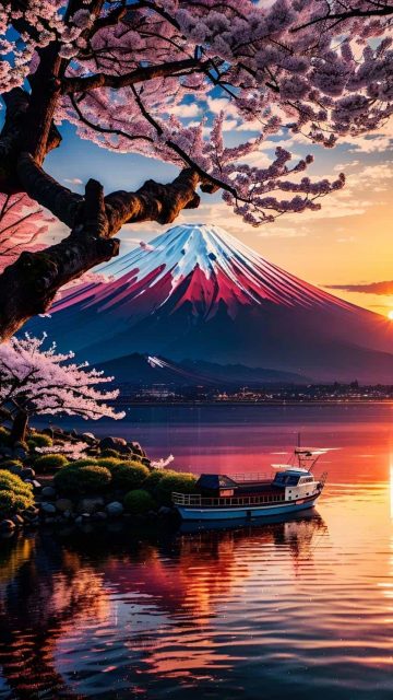 Mount Fuji Lake iPhone Wallpaper 4K