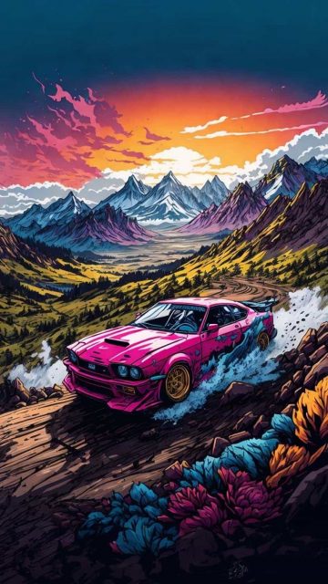 Rally Car iPhone Wallpaper 4K