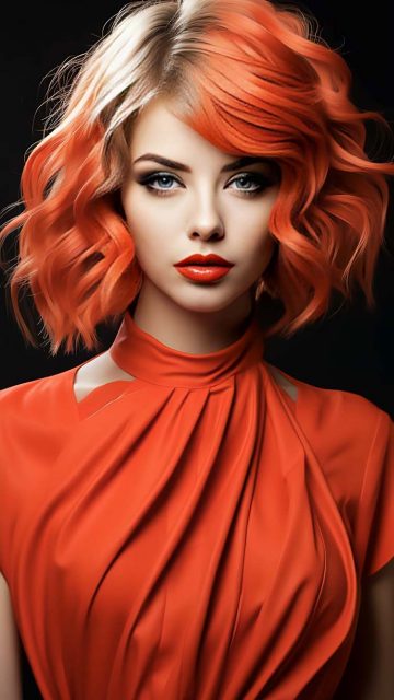 Red Hair Girl iPhone Wallpaper 4K