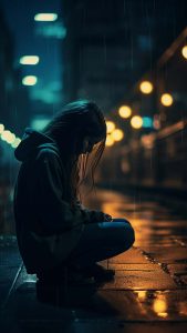 Sad Girl iPhone Wallpaper 4K