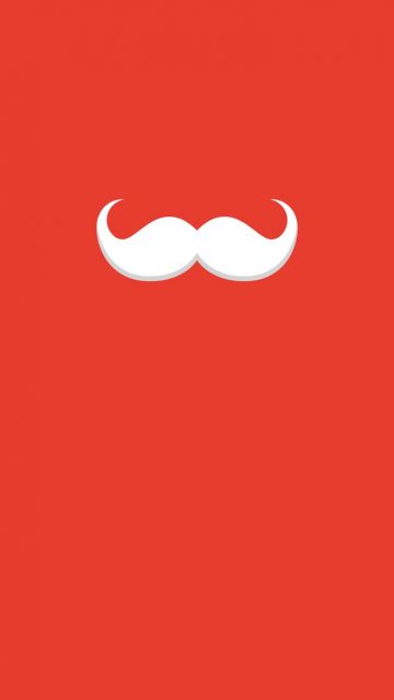 Santa Mustache iPhone Wallpaper 4K