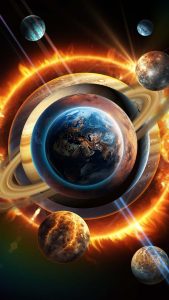 Solar System iPhone Wallpaper 4K