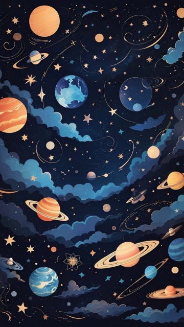 Space Art iPhone Wallpaper 4K