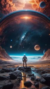 Space Escape iPhone Wallpaper 4K