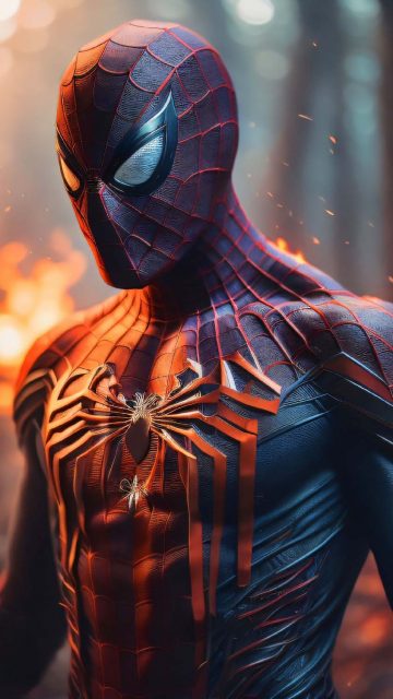 Spiderman Ai iPhone Wallpaper 4K