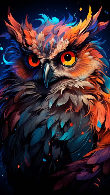 The Owl iPhone Wallpaper 4K