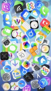 iOS App Icons iPhone Wallpaper 4K