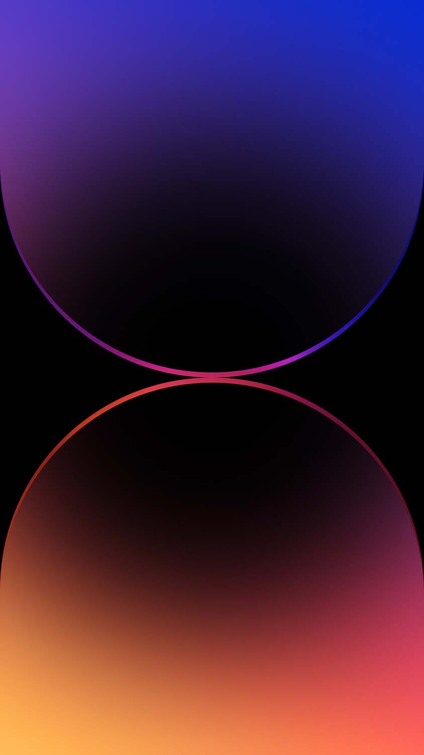 iPhone 15 Pro Dual Gradient Abstract Wallpaper - iPhone Wallpapers